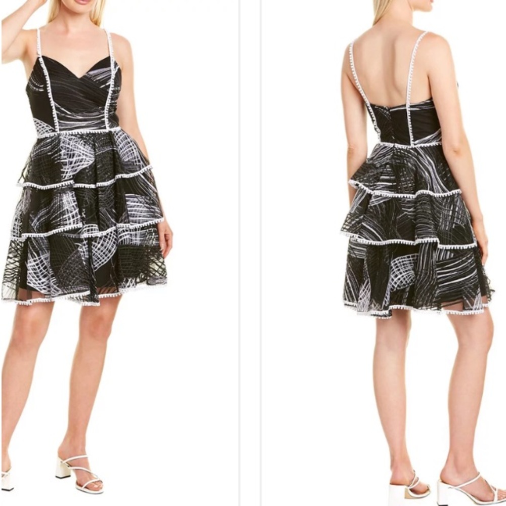 BHLDN Love by Theia Cocktail Tiered Dress NWT